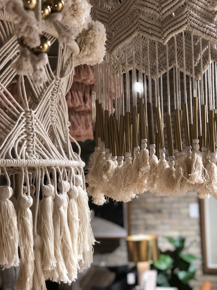 20. lámparas macramé